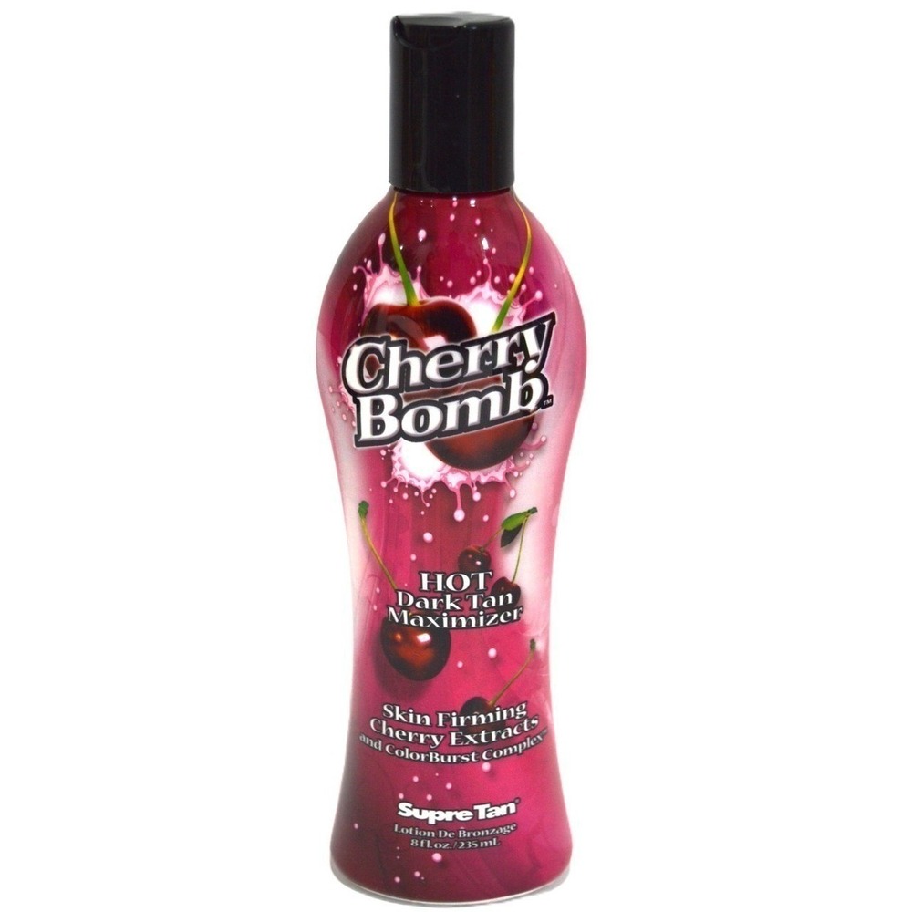 Supre Tan Cherry Bomb Hot Dark Tan Maximizer Tanning Lotion 8oz 235ml 1123001